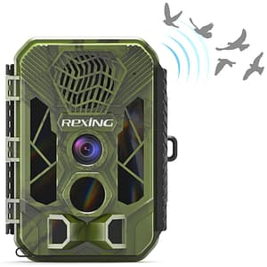 "Rexing H3 Electronic Animal Caller Trail Cam: A versatile trail camera with built-in animal calling capabilities."